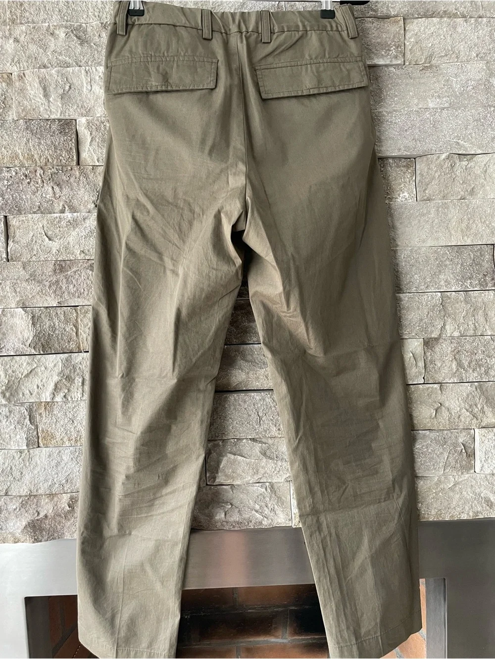 Mossimo Dutti Men's Olive Straight-Leg Chinos